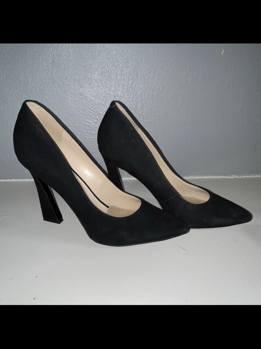 Nine West Black Pointed Toe High Heel Pumps